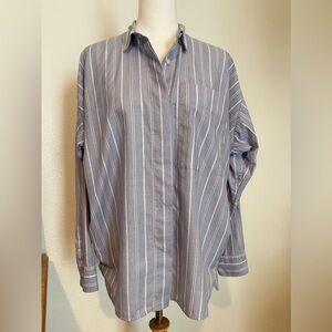 Everlane The Boxy Oxford | Blue | XXS